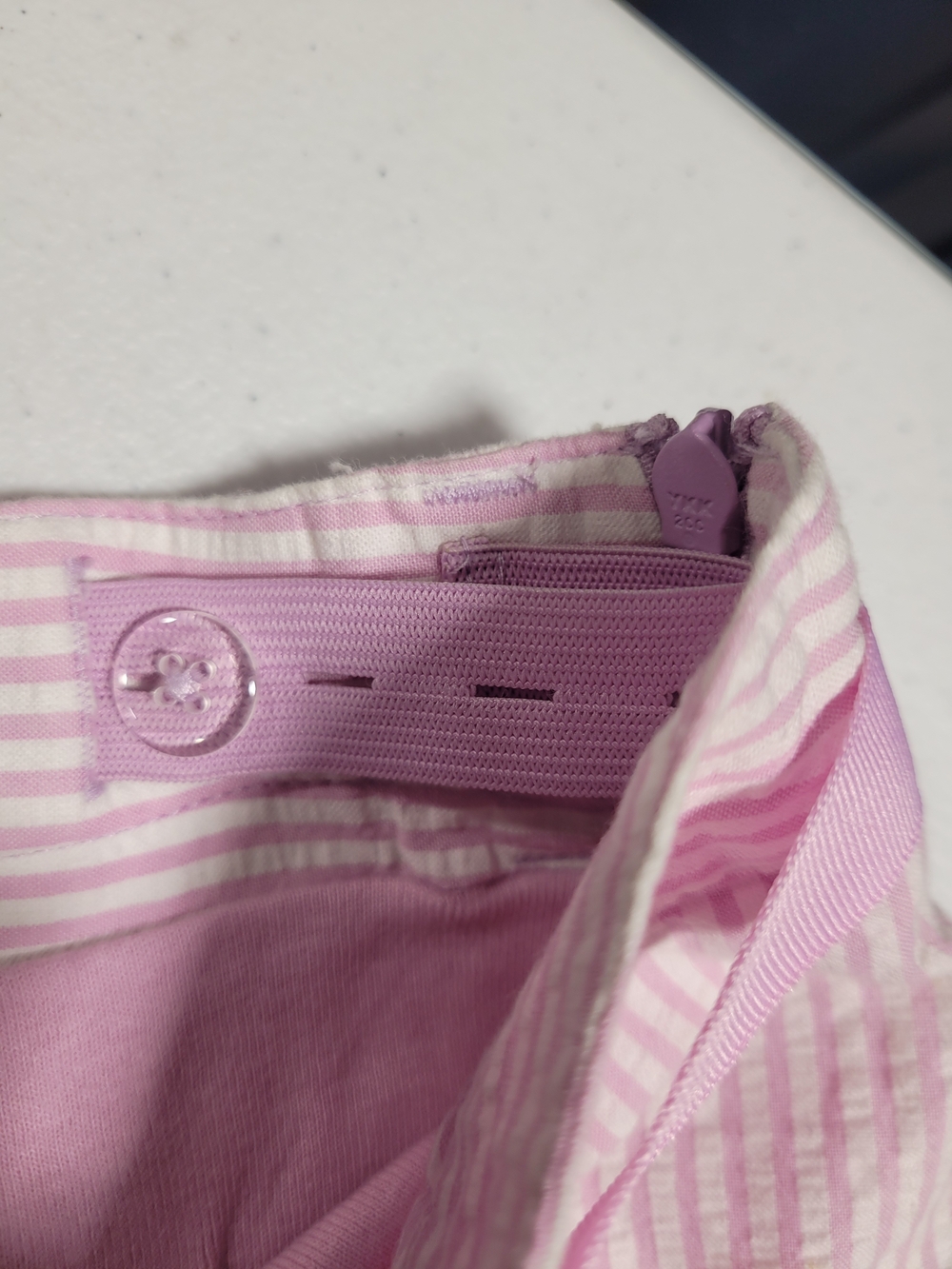 Gymboree Pink Striped Seersucker Skort with Bow Belt - Picture 5 of 5